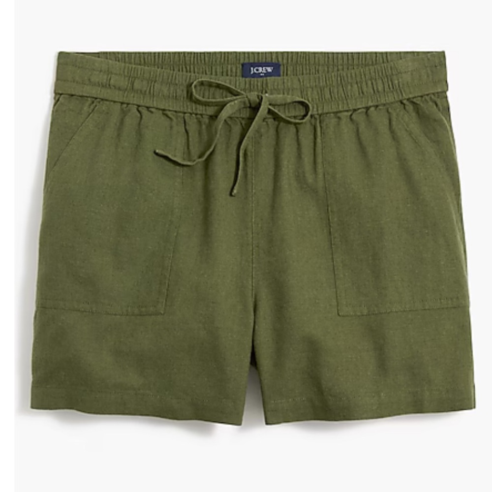 J. Crew Linen Blend Drawstring Shorts EUC